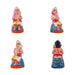 Arupadai Veedu Clay Golu Bommai Set - 10 x 6 Inches | Giri Golu Doll/ Navaratri Golu Bomma/Gombe/Bommai - Clay Kolu Bommai