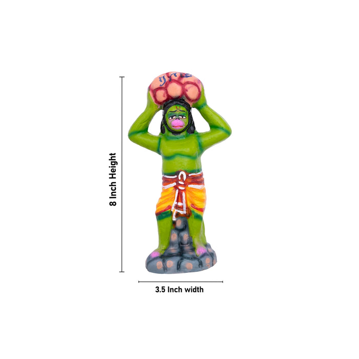 Ramar Paalam Clay Golu Bommai Set - 8 x 3.5 Inches | 14 Pcs/ Giri Golu Goll/ Navartri Kolu Bommai/ Bommalu