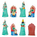 Ravana Darbar Clay Golu Bommai Set - 12 x 10 Inches | Giri Golu Doll/ Navaratri Golu Bomma/Gombe/Bommai - Clay Kolu Bommai