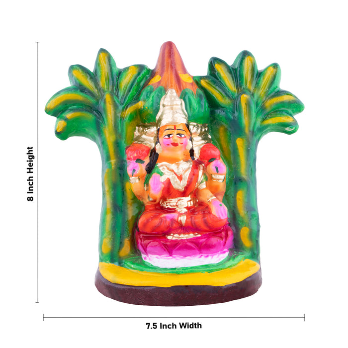 Lakshmi Kalasam Clay Golu Bommai - 8 x 7.5 Inches | Giri Golu Doll/ Navaratri Golu Bomma/Gombe/Bommai