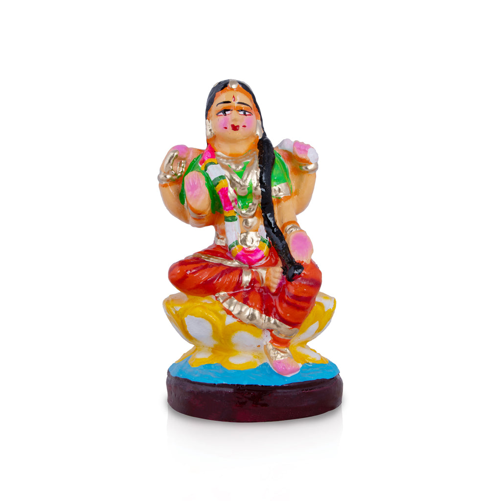 Balambigai Clay Golu Bommai - 8 x 4 Inches | Giri Golu Doll/ Navaratri Golu Bomma/Gombe/Bommai