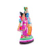 Radha Krishna Clay Golu Bommai - 12 x 7 Inches | Giri Golu Doll/ Navaratri Golu Bomma/Gombe/Bommai - Clay Kolu Bommai