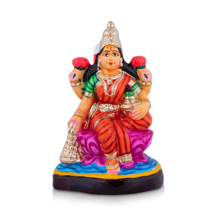 Lakshmi Clay Golu Bommai - 12 x 7 Inches | Giri Golu Doll/ Navaratri Golu Bomma/Gombe/Bommai