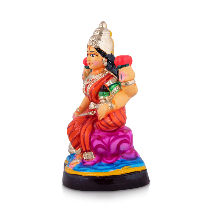 Lakshmi Clay Golu Bommai - 12 x 7 Inches | Giri Golu Doll/ Navaratri Golu Bomma/Gombe/Bommai