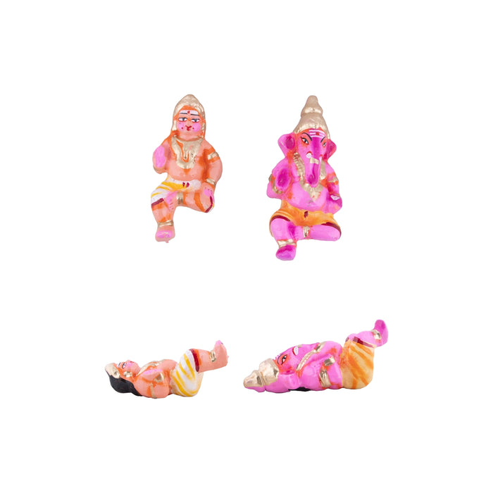 Kailangiri Clay Golu Bommai Set - 9.5 x 12 Inches | Giri Golu Doll/Navaratri Golu Bomma/Gombe/Bommai - Clay Kolu Bommai