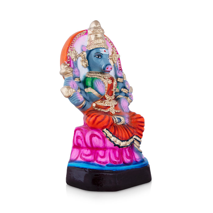 Varahi Amman Paper Mache Golu Bommai - 12 x 7 Inches | Giri Golu Doll/ Navaratri Golu Bomma/Gombe/Bommai