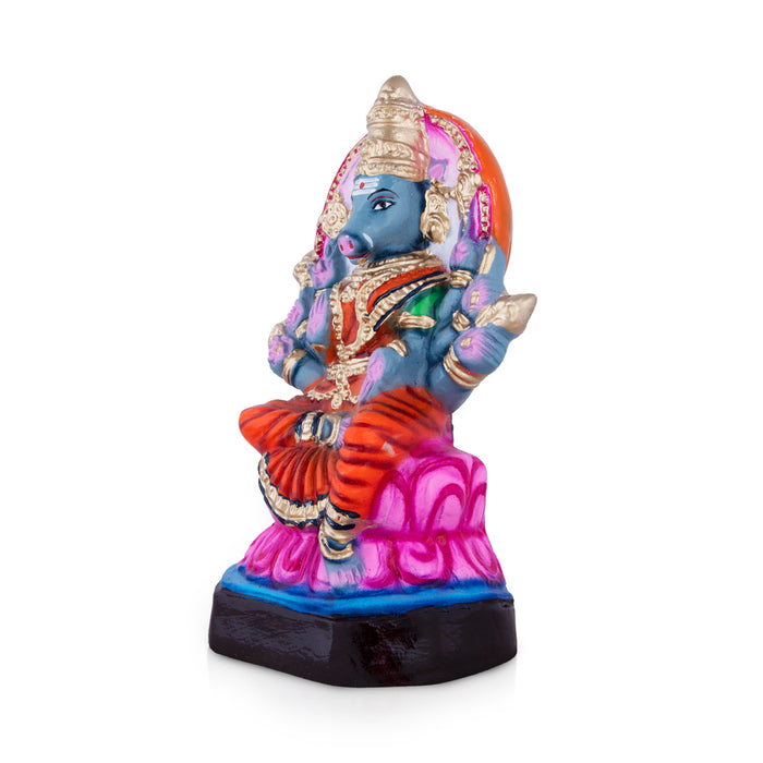 Varahi Amman Paper Mache Golu Bommai - 12 x 7 Inches | Giri Golu Doll/ Navaratri Golu Bomma/Gombe/Bommai