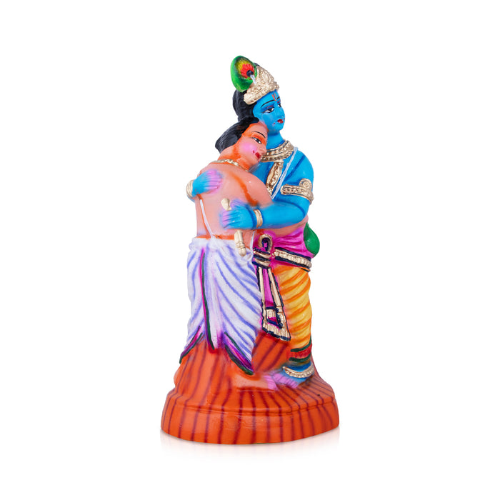 Krishna with Kuselar Paper Mache Golu Bommai - 13 x 6 Inches | Giri Golu Doll/ Navaratri Golu Bomma/Gombe/Bommai