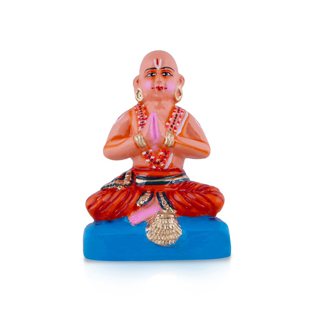 Ramanujacharya Paper Mache Golu Bommai - 8 x 5.5 Inches | Giri Golu Doll/ Navaratri Golu Bomma/Gombe/Bommai