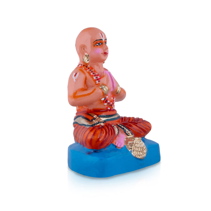 Ramanujacharya Paper Mache Golu Bommai - 8 x 5.5 Inches | Giri Golu Doll/ Navaratri Golu Bomma/Gombe/Bommai