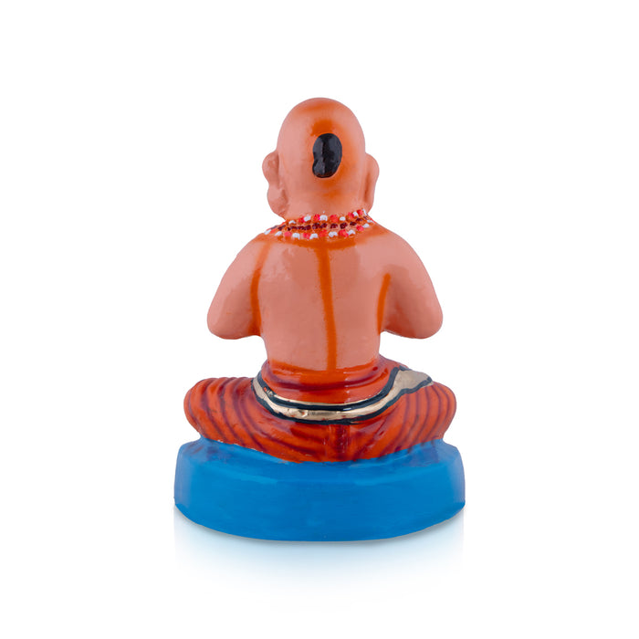 Ramanujacharya Paper Mache Golu Bommai - 8 x 5.5 Inches | Giri Golu Doll/ Navaratri Golu Bomma/Gombe/Bommai