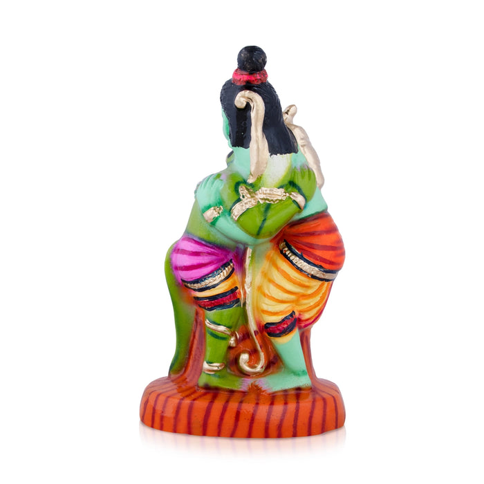 Ram Hanuman Paper Mache Golu Bommai - 11 x 6 Inches | Giri Golu Doll/ Navaratri Golu Bomma/Gombe/Bommai - Paper Mache Kolu Bommai