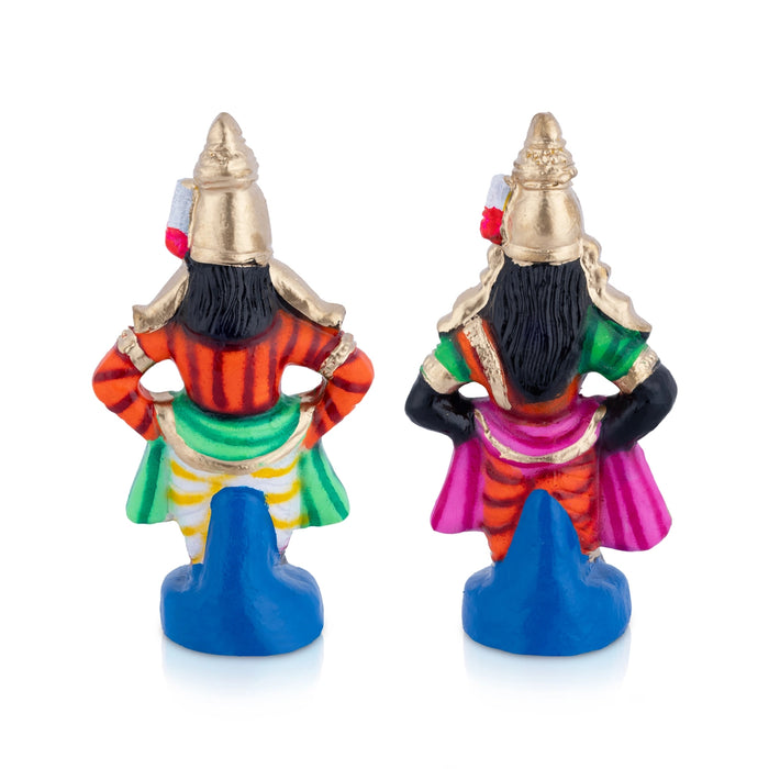 Pandurangan Clay Golu Bommai - 8.8 x 4.5 Inches | Giri Golu Doll/ Navaratri Golu Bomma/ Dasara Doll