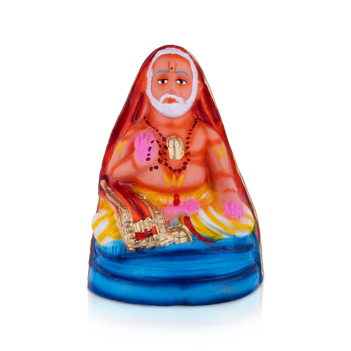 Raghavendra Clay Golu Bommai - 7.5 x 5 Inches | Giri Golu Doll/ Navaratri Golu Bommalu/ Gombe/ Dasara Doll