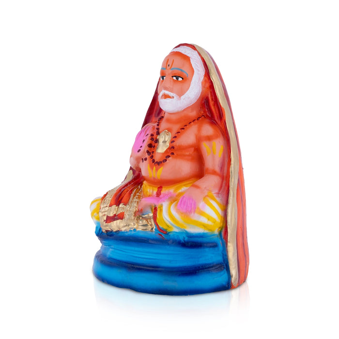 Raghavendra Clay Golu Bommai - 7.5 x 5 Inches | Giri Golu Doll/ Navaratri Golu Bommalu/ Gombe/ Dasara Doll