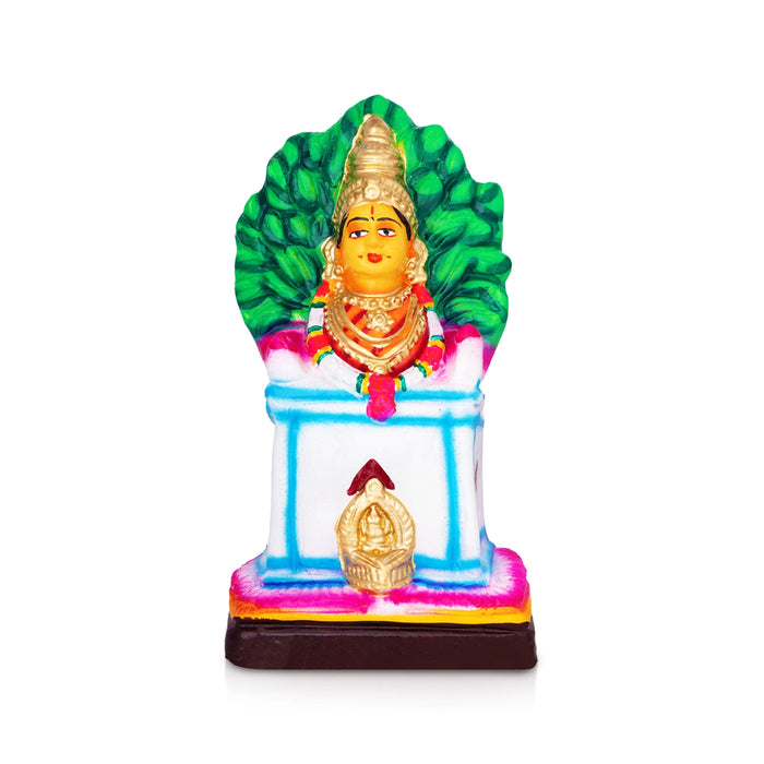 Tulasi Devi Clay Golu Bommai - 9.5 x 5.2 Inches | Giri Golu Doll/ Navaratri Golu Bomma/ Bommalu/ Gombe