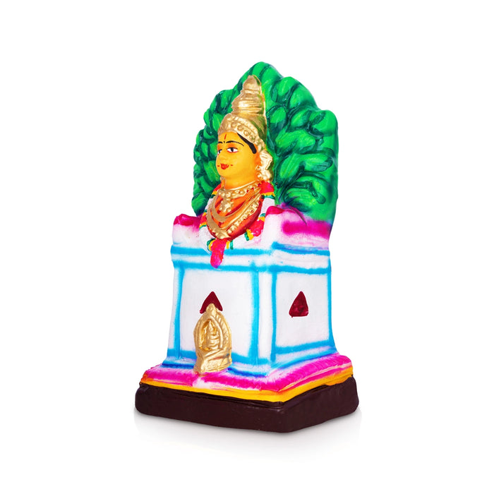 Tulasi Devi Clay Golu Bommai - 9.5 x 5.2 Inches | Giri Golu Doll/ Navaratri Golu Bomma/ Bommalu/ Gombe