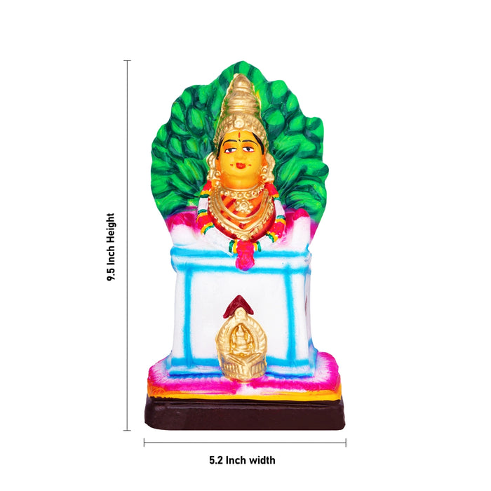 Tulasi Devi Clay Golu Bommai - 9.5 x 5.2 Inches | Giri Golu Doll/ Navaratri Golu Bomma/ Bommalu/ Gombe