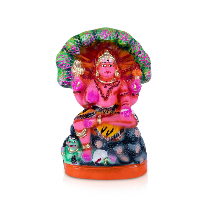Dakshinamoorti Clay Golu Bommai - 9 x 6 Inches | Giri Golu Doll/ Navaratri Golu Bomma/ Dasara Doll/ Gombe