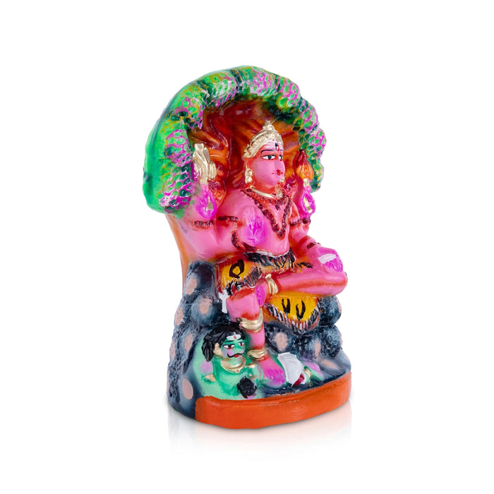 Dakshinamoorti Clay Golu Bommai - 9 x 6 Inches | Giri Golu Doll/ Navaratri Golu Bomma/ Dasara Doll/ Gombe