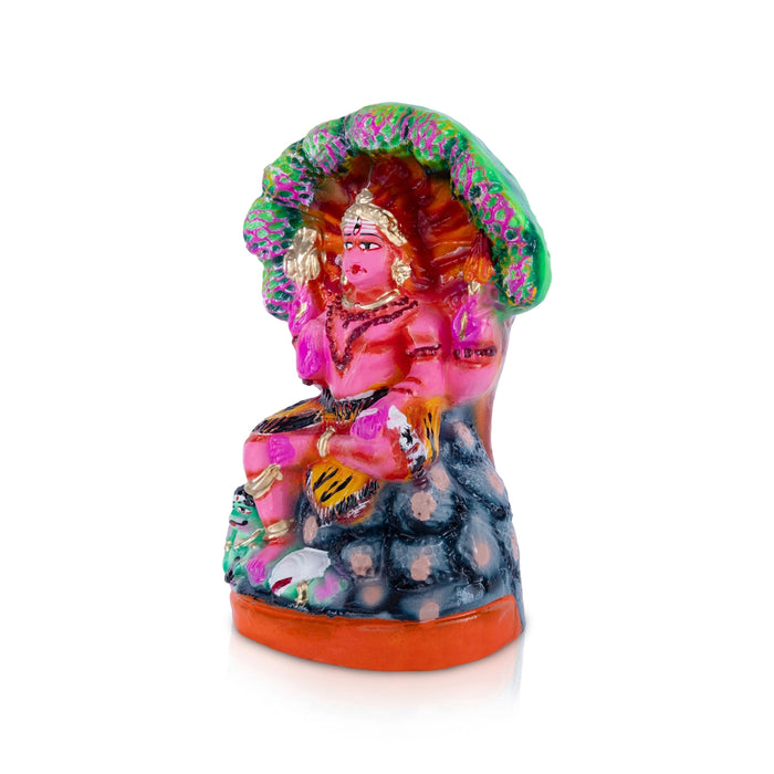 Dakshinamoorti Clay Golu Bommai - 9 x 6 Inches | Giri Golu Doll/ Navaratri Golu Bomma/ Dasara Doll/ Gombe