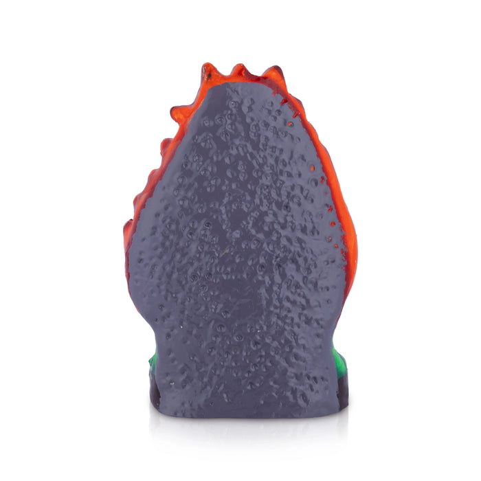 Theechatti Amman Clay Golu Bommai - 8.8 x 5.8 Inches | Giri Golu Doll/ Navaratri Kolu Bomma
