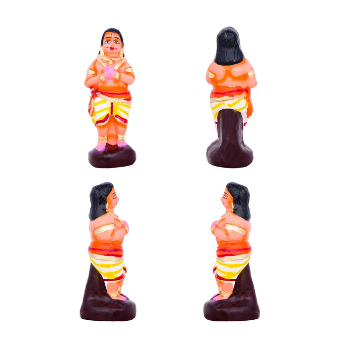Prahlada Clay Golu Bommai Set - 9 x 7 Inches | Giri Golu Doll/ Navaratri Golu Bomma/Gombe/Bommai - Clay Kolu Bommai