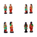 Marriage Clay Golu Bommai Set - 13 x 13 Inches | Giri Golu Doll/ Navaratri Golu Bomma/ Gombe/ Bommai - Clay Kolu Bommai
