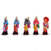 Dasavatharam Clay Golu Bommai Set - 6 x 3.5 Inches | Giri Golu Doll/ Navaratri Golu Bomma/Gombe/Bommai - Clay Kolu Bommai