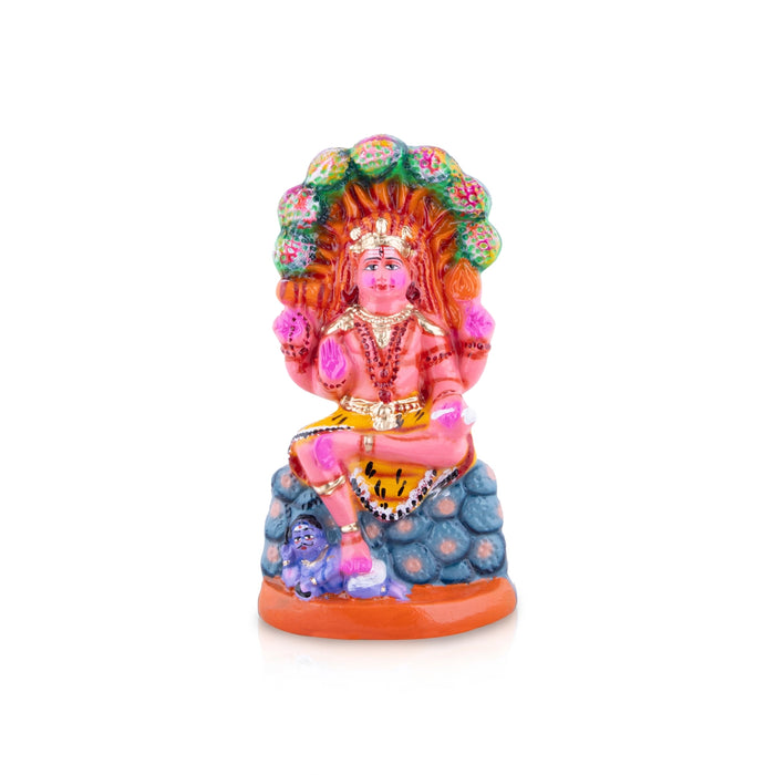 Dakshinamoorthy Paper Mache Golu Bommai - 12 x 6 Inches | Giri Golu Doll/ Navaratri Golu Bomma/Gombe/Bommai