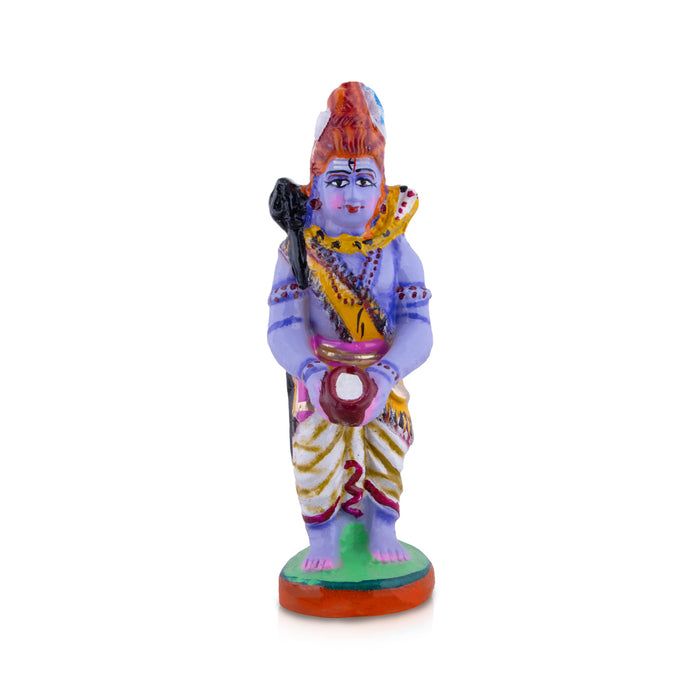 Annapurna Devi Murti Clay Golu Bommai Pair - 14 x 7 Inches | Giri Golu Doll/ Navaratri Golu Bomma/Gombe/Bommai