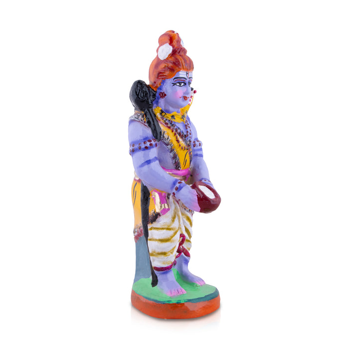 Annapurna Devi Murti Clay Golu Bommai Pair - 14 x 7 Inches | Giri Golu Doll/ Navaratri Golu Bomma/Gombe/Bommai