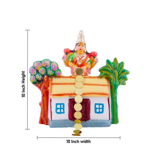 Kanagathara Clay Golu Bommai Set - 10 x 10 Inches | Giri Golu Doll/ Navaratri Golu Bomma/Gombe/Bommai