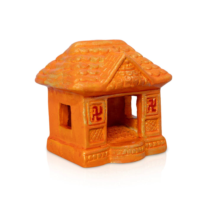 House Golu Bommai - 4.5 x 4 Inches | Clay Golu Doll / Navaratri Golu Bomma /Gombe /Bommai - Clay Kolu Bommai
