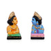 Krishna And Balram Clay Golu Bommai Pair - 6 x 6 Inches | Giri Golu Doll/ Navaratri Golu Bomma/ Gombe/ Bommai - Clay Kolu Bommai