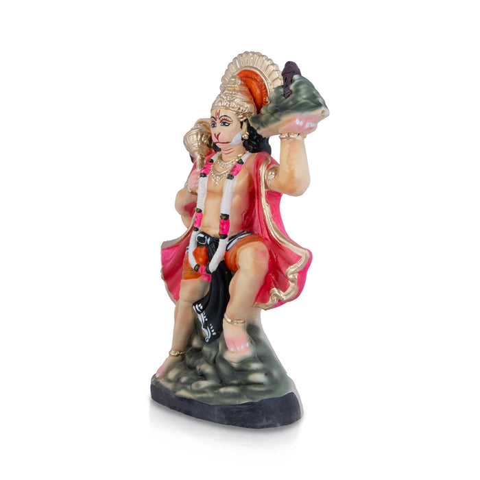 Sanjeevani Hanuman Clay Golu Bommai - 14 x 10 Inches | Giri Golu Doll/ Navaratri Golu Bomma/Gombe/Bommai