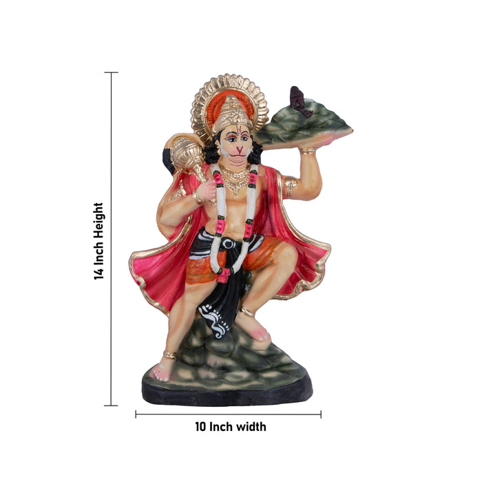 Sanjeevani Hanuman Clay Golu Bommai - 14 x 10 Inches | Giri Golu Doll/ Navaratri Golu Bomma/Gombe/Bommai