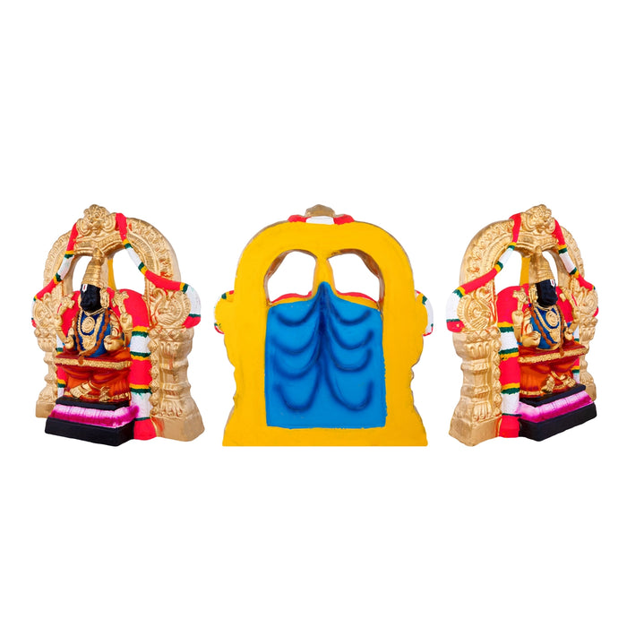 Solingar Clay Golu Bommai Set - 12 x 11.5 Inches | Giri Golu Doll/ Navaratri Kolu Bomma/ Dasara Doll