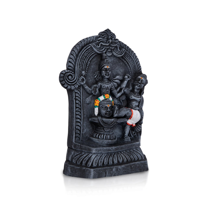 Kannappa Nayanar Clay Golu Bommai - 9 X 6.5 Inches | Giri Golu Doll/ Navaratri Golu Bomma/ Gombe/ Bommai - Clay Kolu Bommai