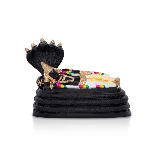 Sri Ranganathar Statue Clay Golu Bommai - 7 X 8 Inches | Giri Golu Doll/ Navaratri Golu Bomma/ Gombe/ Bommai - Clay Kolu Bommai