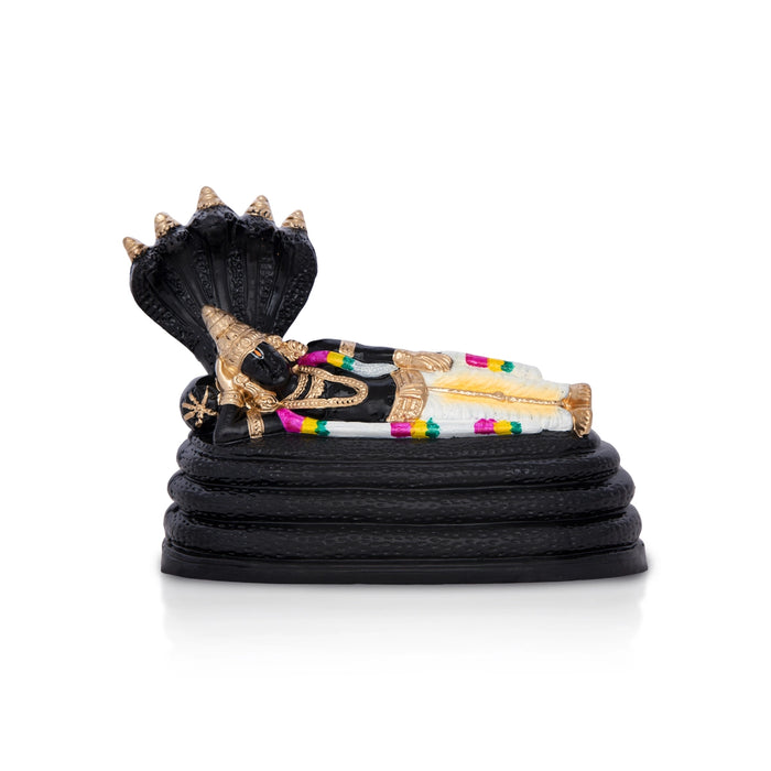 Sri Ranganathar Statue Clay Golu Bommai - 7 X 8 Inches | Giri Golu Doll/ Navaratri Golu Bomma/ Gombe/ Bommai - Clay Kolu Bommai