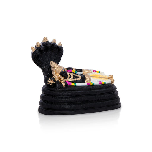 Sri Ranganathar Statue Clay Golu Bommai - 7 X 8 Inches | Giri Golu Doll/ Navaratri Golu Bomma/ Gombe/ Bommai - Clay Kolu Bommai