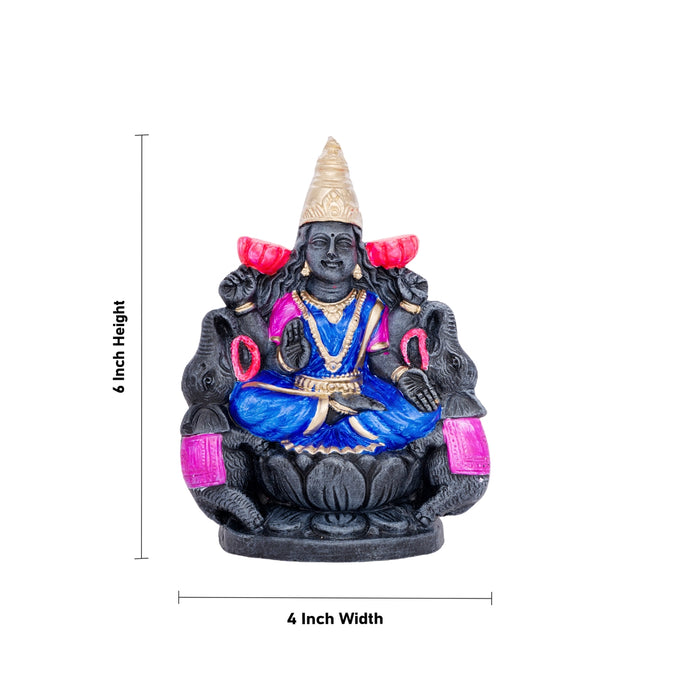 Ashtalakshmi Idol Clay Golu Bommai Set - 6 X 4 Inches | Giri Golu Doll/ Navaratri Golu Bomma/ Gombe/ Bommai - Clay Kolu Bommai