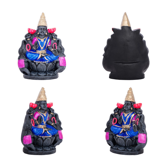 Ashtalakshmi Idol Clay Golu Bommai Set - 6 X 4 Inches | Giri Golu Doll/ Navaratri Golu Bomma/ Gombe/ Bommai - Clay Kolu Bommai