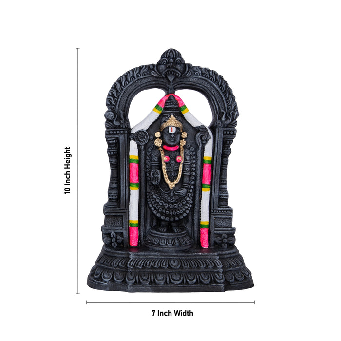 Perumal Thayar Clay Golu Bommai Pair - 10 X 7 Inches | Giri Golu Doll/ Navaratri Golu Bomma/ Gombe/ Bommai - Clay Kolu Bommai