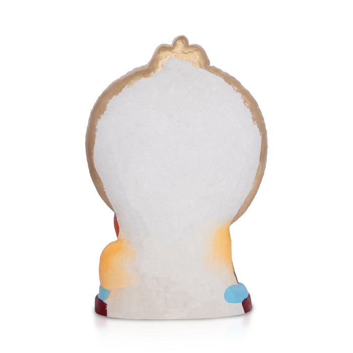 Durga Mahishasura Mardini Clay Golu Bommai- 10 X 6.5 Inches | Giri Golu Doll/Navaratri Golu Bomma/Gombe/Bommai - Clay Kolu Bommai