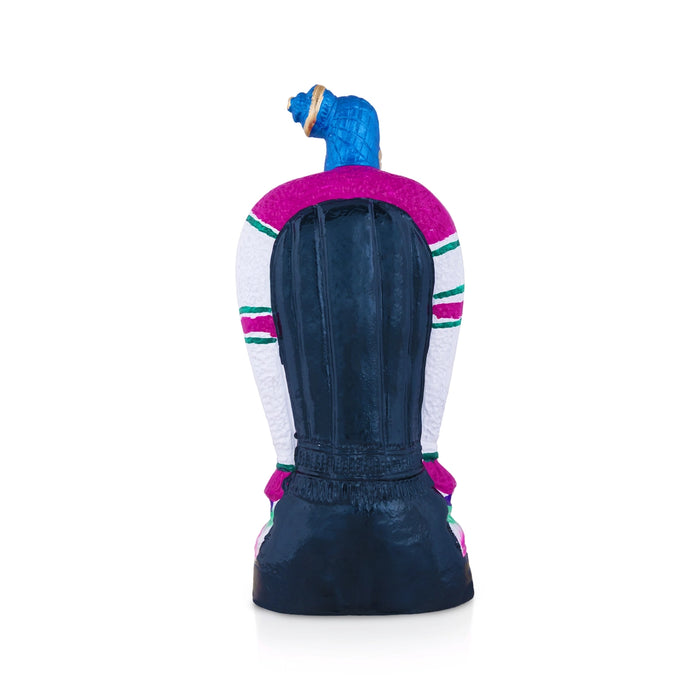 Andal Clay Golu Bommai - 17 x 7.5 Inches | Giri Golu Doll/ Navaratri Golu Bomma/Gombe/Bommai