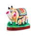Cow and Calf Clay Golu Bommai - 6 x 6.5 Inches | Giri Golu Doll/Navaratri Golu Bomma/Gombe/Bommai - Clay Kolu Bommai