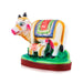 Cow and Calf Clay Golu Bommai - 6 x 6.5 Inches | Giri Golu Doll/Navaratri Golu Bomma/Gombe/Bommai - Clay Kolu Bommai