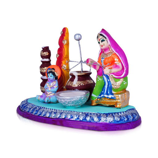 Krishna Butter Pot Statue | Krishna Golu Statue | Gombe